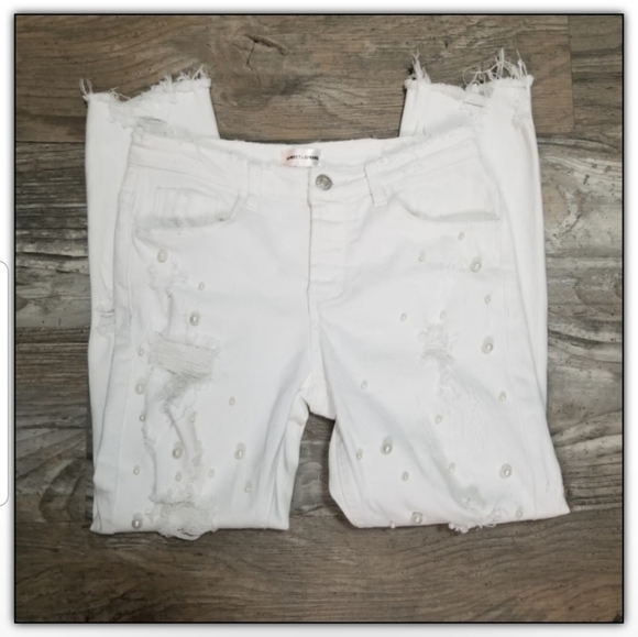 Sunset + Spring with with faux pearl accents - Picture 1 of 4